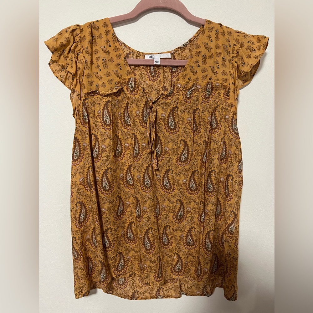 Yellow Flowy Top